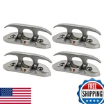 Extreme Max 3006.6631.4 Folding Stainless Steel Cleat 4-1/2 Value 4-PACK. Fixed Price $111.47.