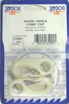 652080 Sea-dog Line 5/16" Nylon Shock Cord Clip White Pair (2) 132-4183. Fixed Price $5.99.