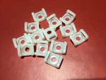 Cable Tie Mounting Base - White Saddle Type Wire Holder (100 Pcs). Fixed Price $13.29.