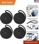 4 Pack 1/2" X 6' Boat Fender Lines - Marine Grade Nylon Rope With 10" Lo.... Fixed Price $48.00.