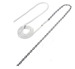 Maxwell 25' Of 3/8" Ht Chain Splice To 250' 5/8" Nylon Brait Line. Fixed Price $744.11.