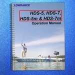 Lowrance HDS-5M HDS-7M User Operation Manual Tough Loop Binding. Fixed Price $23.53.