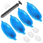 4 Blue 5.5" X 20" Ribbed Marine Boat Fender Vinyl Bumper Dock Shield Protection. Fixed Price $44.50.