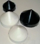 Dock Edge + Piling Cap, 10", Cone Head- Black, Pvc. Fixed Price $32.85.