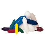 Taylor Made Hull Gard 6.5" X 23" Red Twin Eye Cylindrical Inflatable Fender. Fixed Price $40.29.