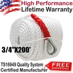 3/4 Inch X 200 Feet Twisted Three Strand Nylon Anchor Rope Boat 12592 Lbs White. Fixed Price $79.59.