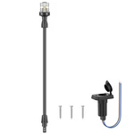 Obcursco Boat Stern Lights, Telescoping Pole 27"-48" Led Anchor L, Black. Fixed Price $70.58.