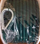 Seachoice Double Braided Nylon Anchor Line Boat 3/8" X 100 Ft Forest Green 42181. Fixed Price $46.43.
