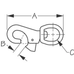 Sea-dog Line 146333-1 Stainless Steel Bull Nose Snap. Fixed Price $29.99.
