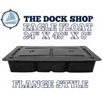 Flange Style 24"X48"X8" Eagle Float Dock Foam Filled- 15 Year Warranty. Fixed Price $199.98.
