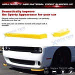 Yellow Front Bumper Splitter Corner Edge Kit For Challenger Srt Hellcat 15-24. Fixed Price $32.19.