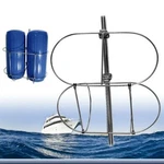 Folding Double Holder Boat Rack Stainless Steel For 11INCH Fenders. Fixed Price $62.99.