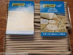 Fender Lines 1/4" X 6FT Eye Splice Gold White Pac 41891 Seachoice Ropes. Fixed Price $22.94.