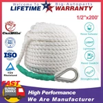 1/2" X 200FT Twisted 3 Strand Braided Nylon Anchor Rope Boat Line W/ Thimble. Fixed Price $46.59.
