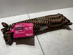 Everbilt Diamond Braid Polypropylene Rope 3/8 In X 100 Black Red Yellow Floats. Fixed Price $9.00.