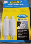 Seachoice Boat Twin Eye Fender Kit Pack White 6.5" X 23" W/ 3/8" Line 79271. Fixed Price $39.95.