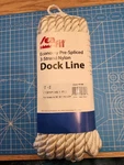 New Sea Fit Dock Lines 1/2"X20' Pre Spliced 3-STRAND White Nylon. Fixed Price $19.35.