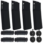 4-PACK Black Flat Boat Fender Kit, Includes 24" X 6-7/8" 2-1/2". Fixed Price $109.00.