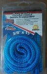 Blue Dock Line 3/8'' X 15' Mfp Floating Boater Sports Braided 12'' Eye Nos. Fixed Price $14.75.