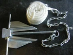 Marpac 7-2303 Poseidon Slip-ring 10 Lbs Anchor Kit Rope 3/8-CHAIN Boat 20'-24'. Fixed Price $66.45.