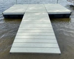 Patriot Docks Premium Shaped Float Boat Lake With Aluminum Gray Decking. Fixed Price $9694.08.