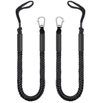 Bungee Dock Lines With Clip Boat Accessories Mooring Rope Foam Float Black. Fixed Price $37.90.