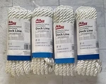 Pack Of 4 Seafit 3/8" X 15' Economy Three-strand Nylon Dock Lines 367328 White. Fixed Price $19.99.