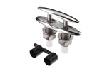 Attwood 66517-1 Retractable Low-profile Stainless Steel Marine Boat 6" Cleat. Fixed Price $106.87.
