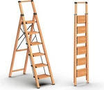 Lightweight 6-STEP Aluminum Ladder For 12FT Ceilings Anti-slip, Woodgrain Fini. Fixed Price $232.99.