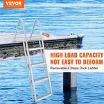 Vevor Dock Ladder, Removable 4 Steps, 350 Lbs Load Capacity, Aluminum Alloy Pont. Fixed Price $149.30.