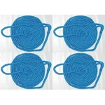 4 Pack Of 5/8 Inch X 35 Ft Blue Double Braid Nylon Mooring And Docking Lines. Fixed Price $197.31.