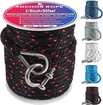 Premium Anchor Rope Inch, Solid Braid Mfp 3/8INX50FT, Black/red. Fixed Price $29.79.