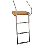 Amarine Made Boat In-board Swim Teak Platform 3-STEPS Stainless Ladder. Fixed Price $224.98.
