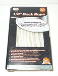 New Itt Double Braided Dock Rope 1/2" X 20' White. Fixed Price $12.95.