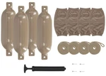 Rockville FEN465-SAND Boat Fender Package Bumpers 6.5"X23", Covers, Lines. Fixed Price $89.95.