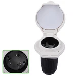 Amp 125V/250 Power Cord Twist Electrical Lock White Boat Rv Marine Inlet. Fixed Price $15.19.