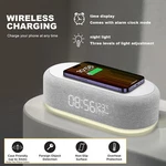 Alarm Clock Wireless Charger Dock With Night Light For SAMSUNGS25 S24 S23 NOTE20. Fixed Price $18.98.