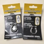Lehigh #7410 3/16 Stainless Steel Anchor Shackle 530 Lbs Lot Of 2. Fixed Price $9.99.