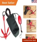 Versatile 4-FLUKE Folding Anchor System For Boats, Kayaks, And Inflatable Crafts. Fixed Price $39.99.