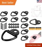 10-PACK V-ring Tie-down Anchors, 2 Diameter Steel For Reliable Cargo Security. Fixed Price $33.99.