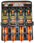 Erickson (4) X15' 2000 Lb Ratcheting Tie Downs 31416. Fixed Price $37.43.