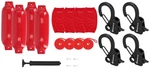 Rockville FEN485-RED Boat Fender Bumpers 8.5"X27", Covers, Lines, Clips. Fixed Price $174.95.