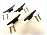 4" Open Base Boat/dock Cleat For Marine Deck Pick-up Tie Down W/screws 12 Pcs. Fixed Price $19.00.