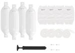 Rockville FEN465-WHITE Boat Fender Package Bumpers 6.5"X23", Covers, Lines. Fixed Price $89.95.