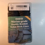 Greenever Marine-grade Double Braided Nylon Dock Lines 15FT Length 3/8 2 Pack. Fixed Price $22.95.