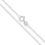 18" Sterling Silver Necklace Italian Cuban Curb Link Chain Pure 925 Us Wholesale. Fixed Price $48.89.