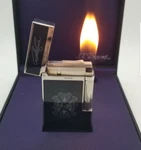 St Dupont Ligne Line Lighter Opus X Black Lacquer Fuente Frm 2005 Double Flame. Fixed Price $2750.00.