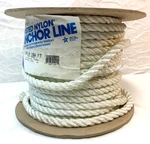 Wellington 3-STRAND Twisted Nylon Anchor Line 1/2"X150' With Spliced Eye Thimble. Fixed Price $60.00.