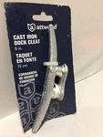 Attwood 6 Inch Open Base Cast Iron Dock Cleats - 12100L3 Galvanized Finish. Fixed Price $8.56.