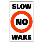 Taylor Made Sur-mark 24" X 13" Slow No Wake Buoy Labels. Fixed Price $58.43.